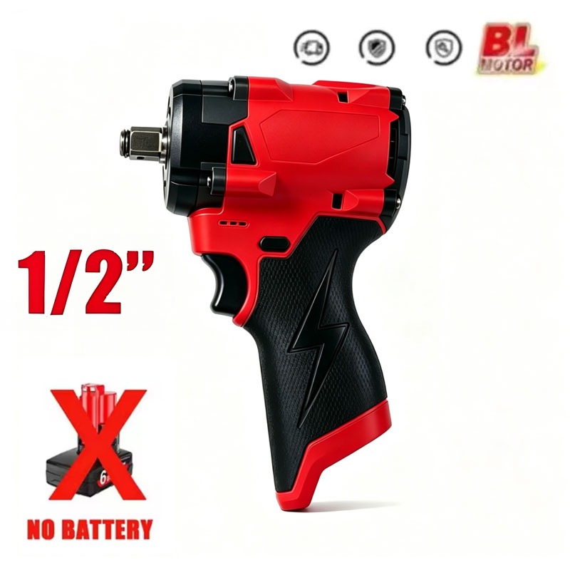 Cordless Drill Driver - 12V Brushless Electric Impact Wrench Cordless