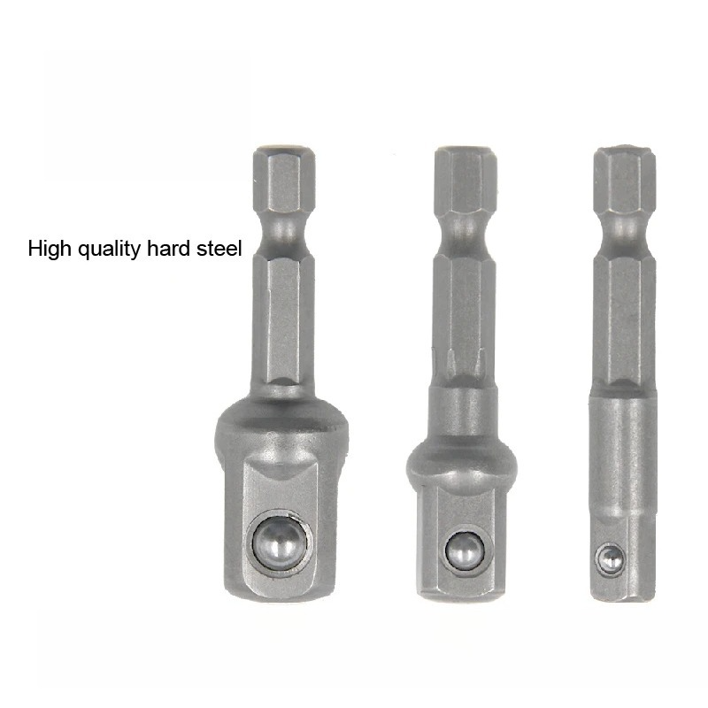 Power Tools Plumbing - 3PCS Socket Adapter 1/4 3/8 1/2