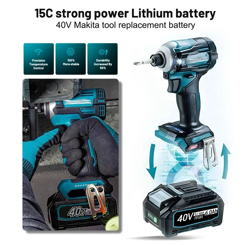 High quality 6.0Ah Li-ion repl - огляд і ціна Makita Power Tools Xgt