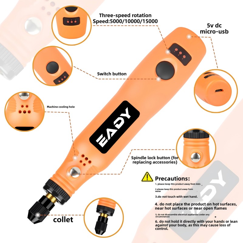 USB Cordless Rotary Tool Kit – - огляд і ціна Power Tools Diy