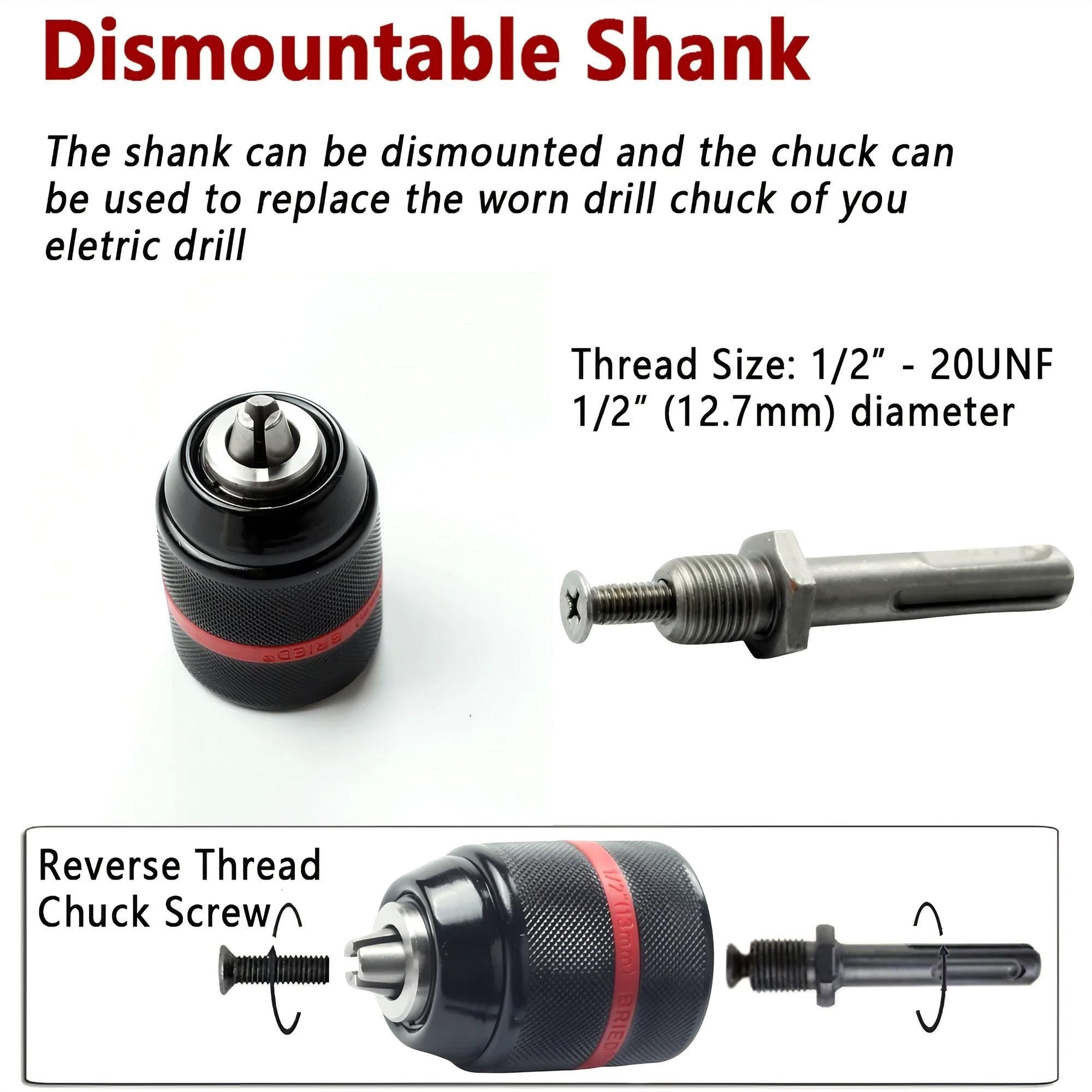 Keyless Drill Chuck Impact Dri - огляд і ціна Power Z Tools