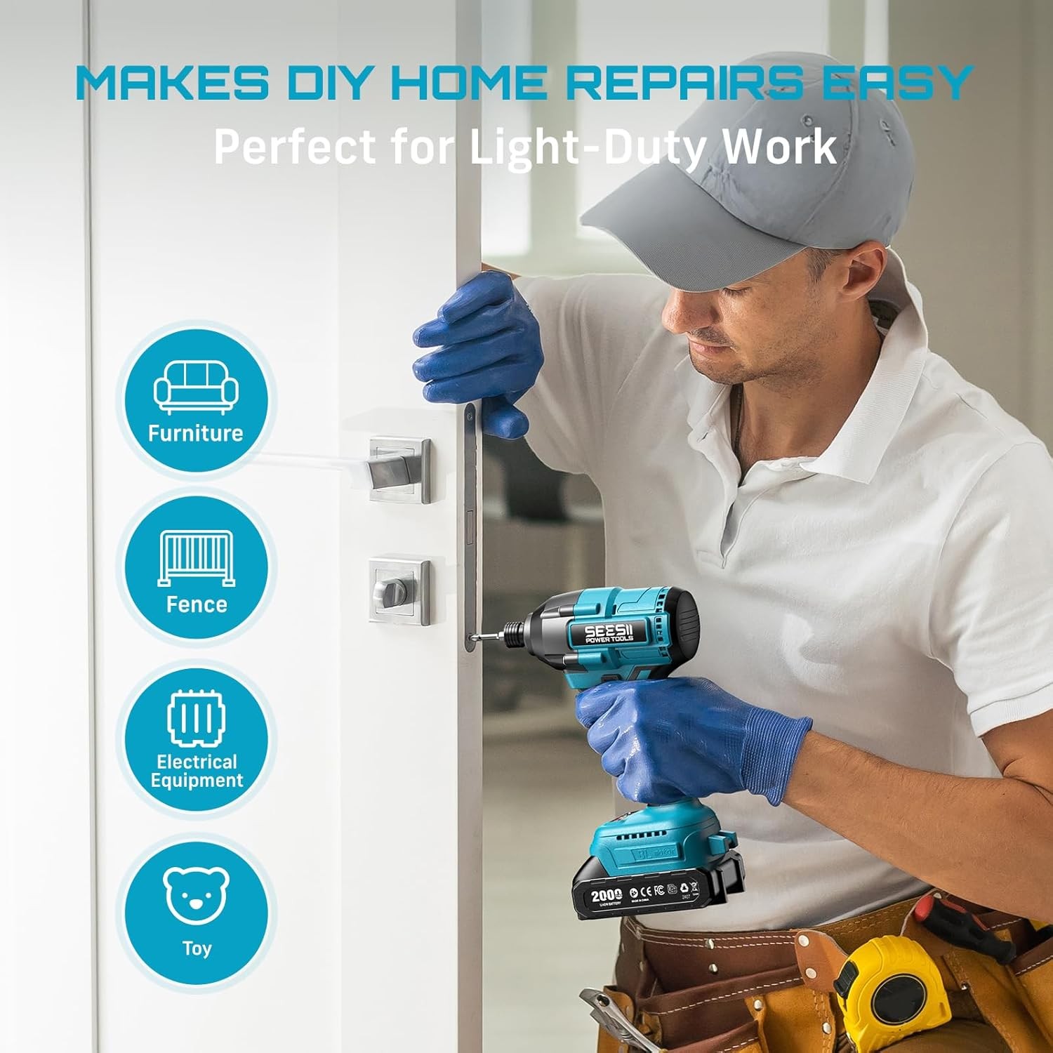 Seesii Electric Screwdriver 18 - огляд і ціна Cordless Drill Driver